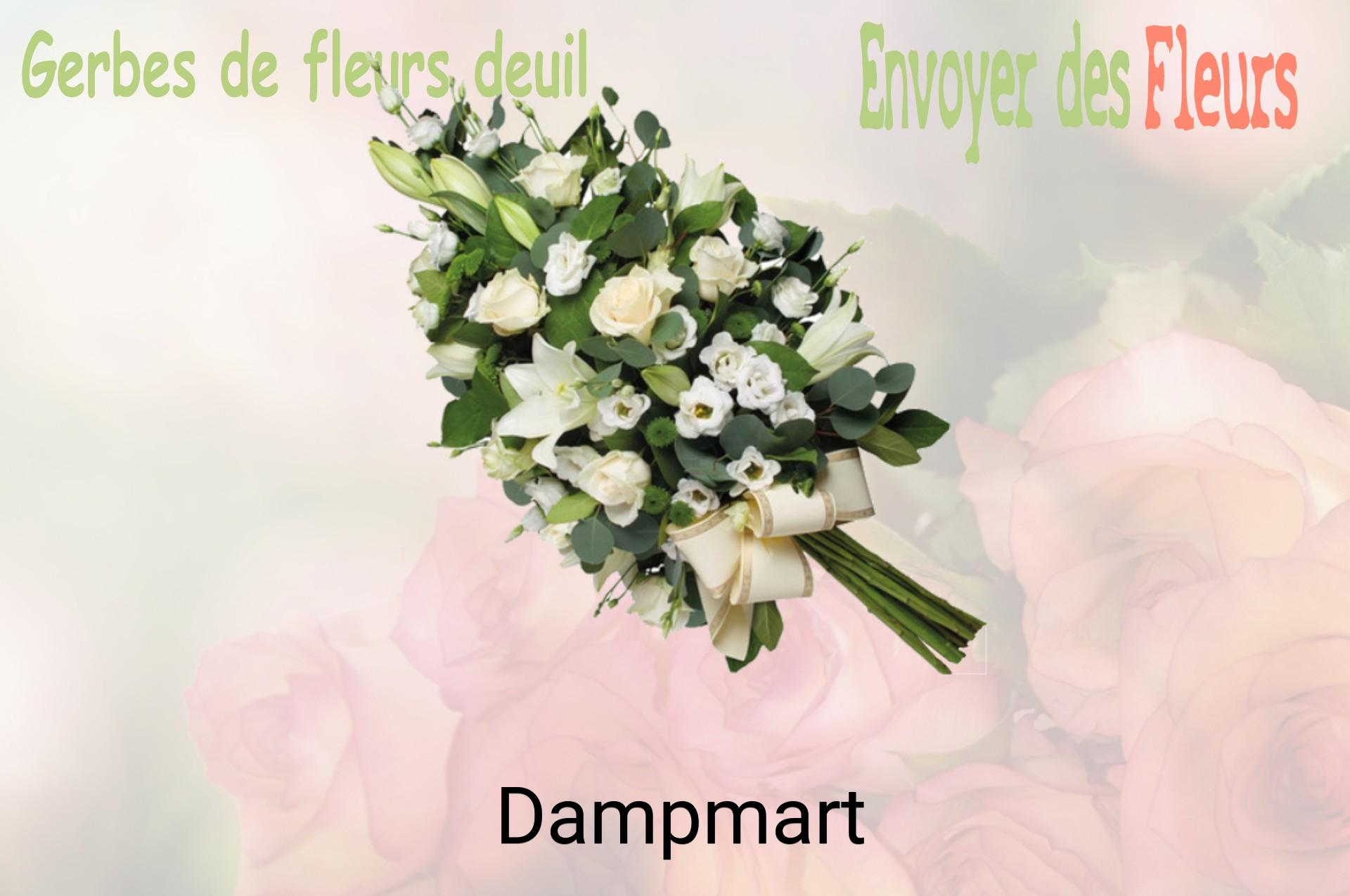 Gerbe de fleurs de deuil livrée à Dampmart